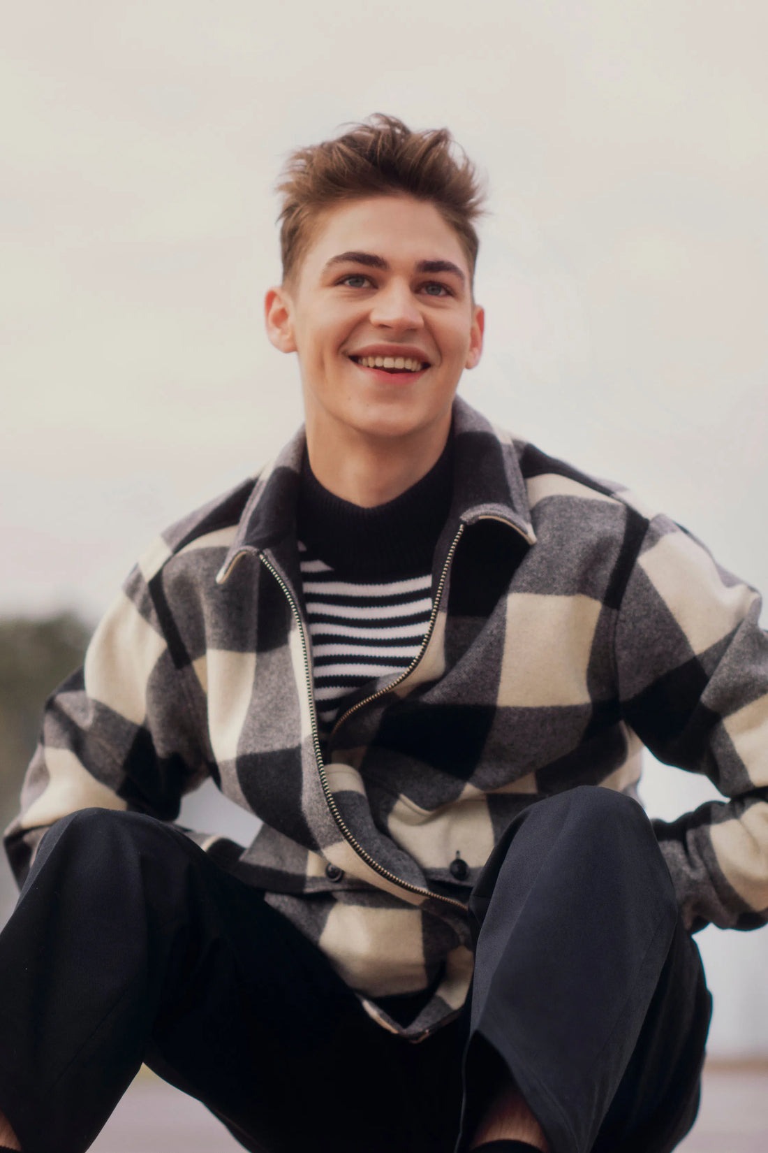 Hero Fiennes Tiffin Check Wool Jacket - Image 2