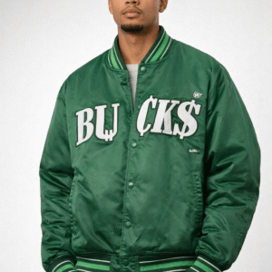 Bucks Green Varsity Bomber Jacket – Streetwear Style