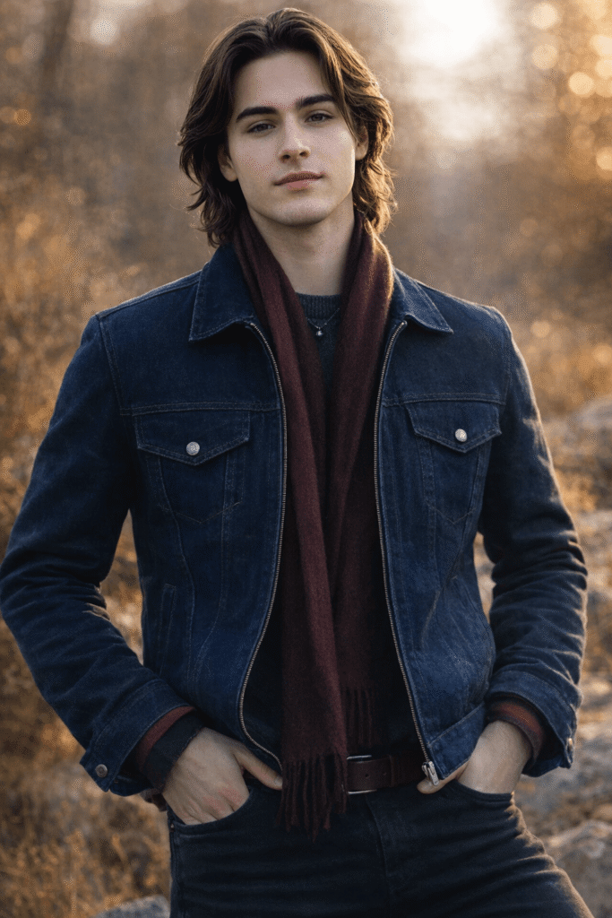 Dead Boy Detectives Monty Blue & Black Jacket
