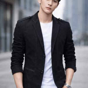 Men’s Slim Fit Black Casual Blazer Jacket