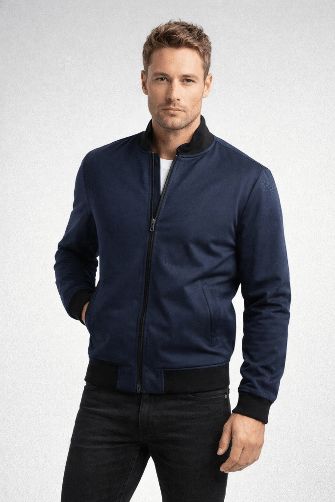 Tracker 2024 Justin Hartley Blue Bomber Jacket