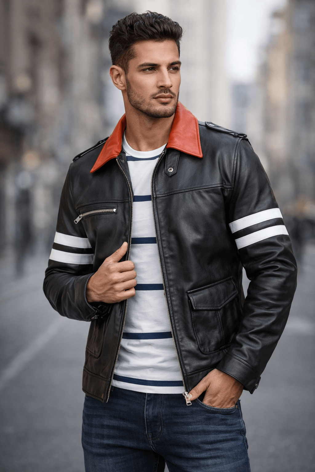 Alex Mercer Prototype Black Leather Jacket