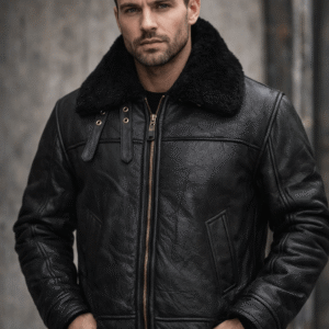 B3 Aviator Bomber Leather Jacket for Men