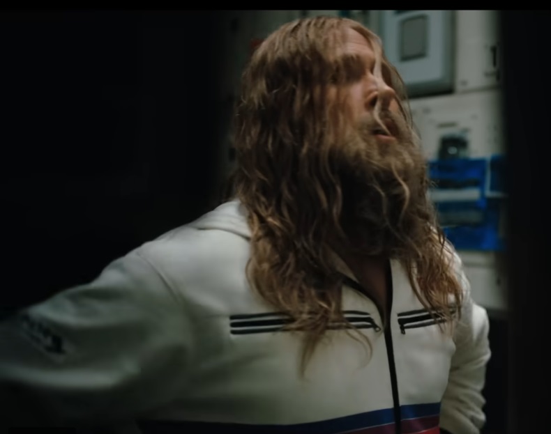 Hail Mary White Rainbow Stripe Track Jacket - Image 4