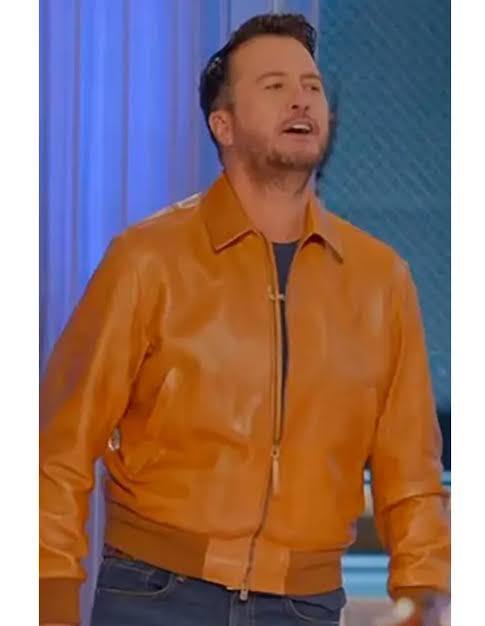 Men’s Tan Brown Leather Bomber Jacket - Image 3