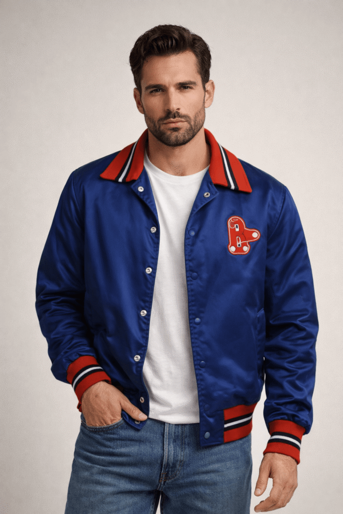 Good Will Hunting Vintage Blue Varsity Jacket
