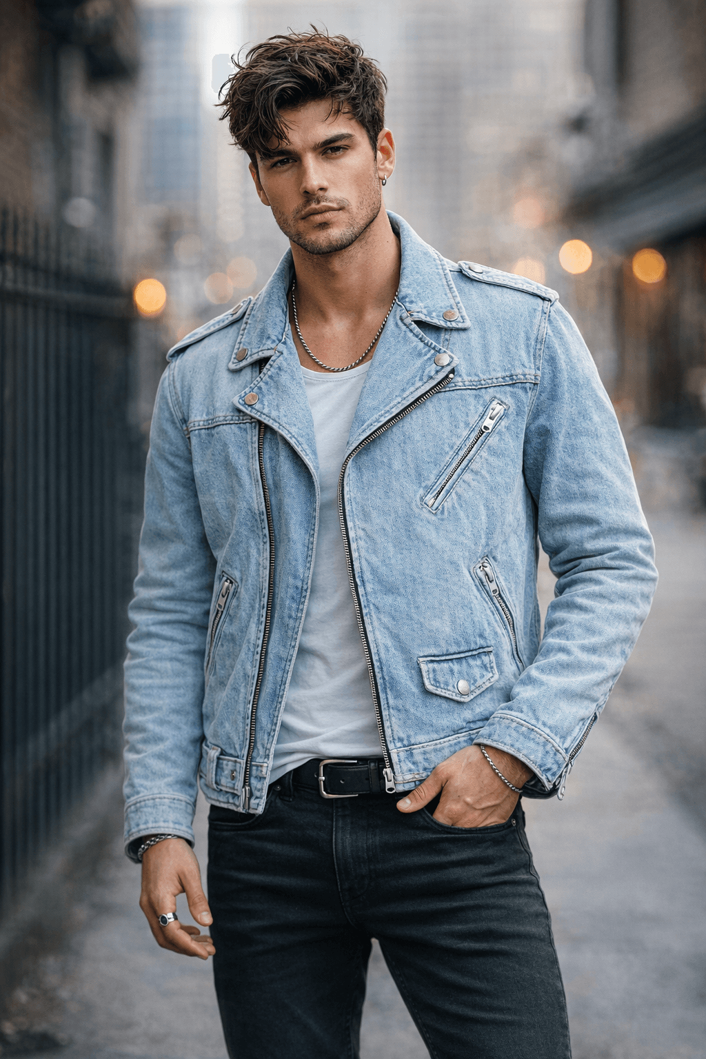 Men’s Light Blue Denim Jacket